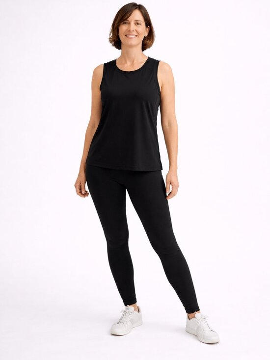 adidas Tops - Adidas Studio Yoga Tank Black XS NWT Open Back Slit Athletic Top